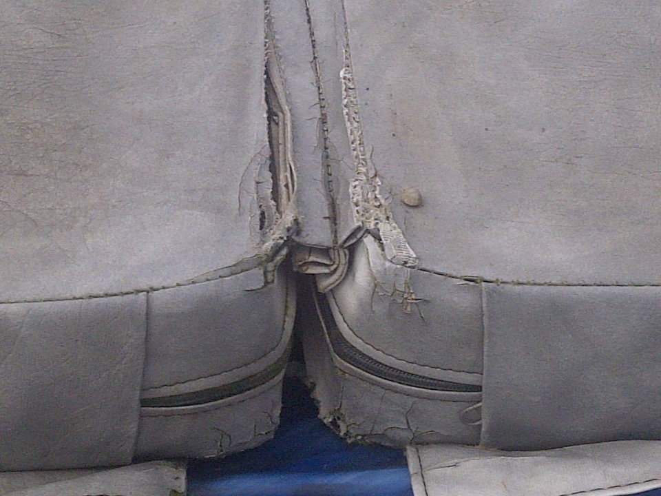 ripped hot tub cover