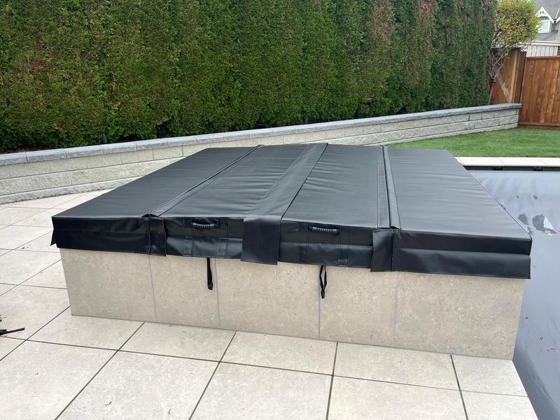 Quad fold spa covers custom hot tub covers Canada Vancouver, Langley British Columbia, Alberta and surrounding area