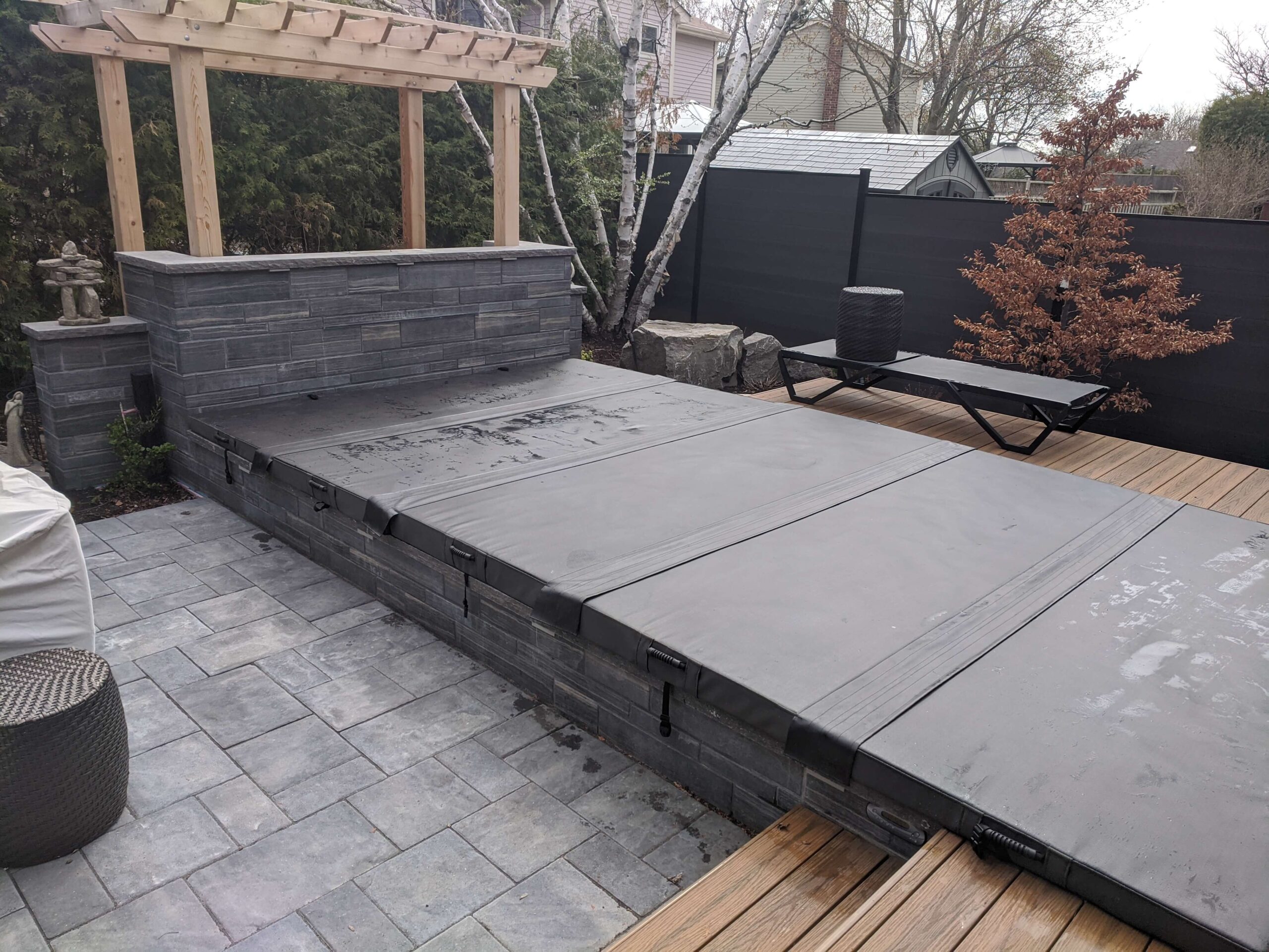 a 17ft Custom Inground Spa Cover Immerspa in Markham Ontario Canada